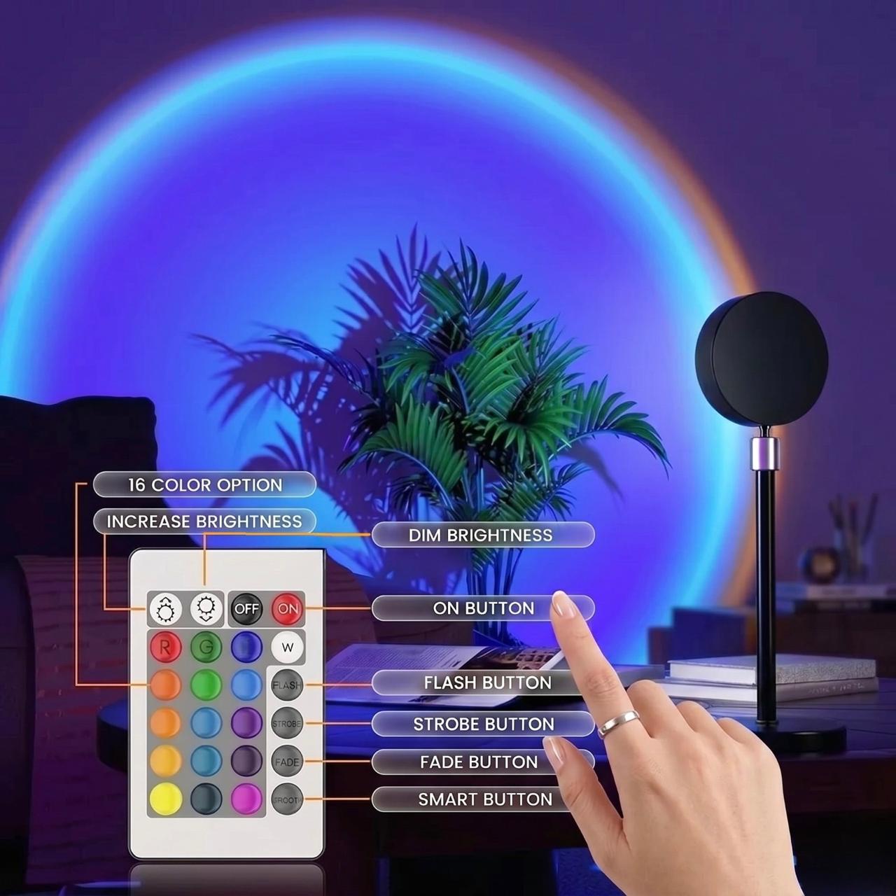 16-Color Sunset Lamp